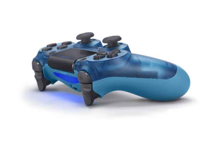 Blue clear ps4 controller