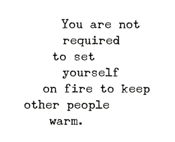 Don t set yourself on fire