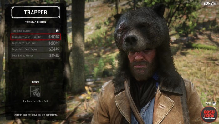 How to sell bear pelt rdr2