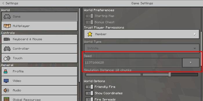 Server seed minecraft