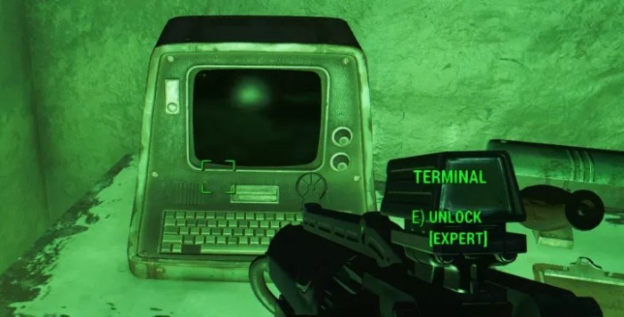 Unlock terminal fallout 4