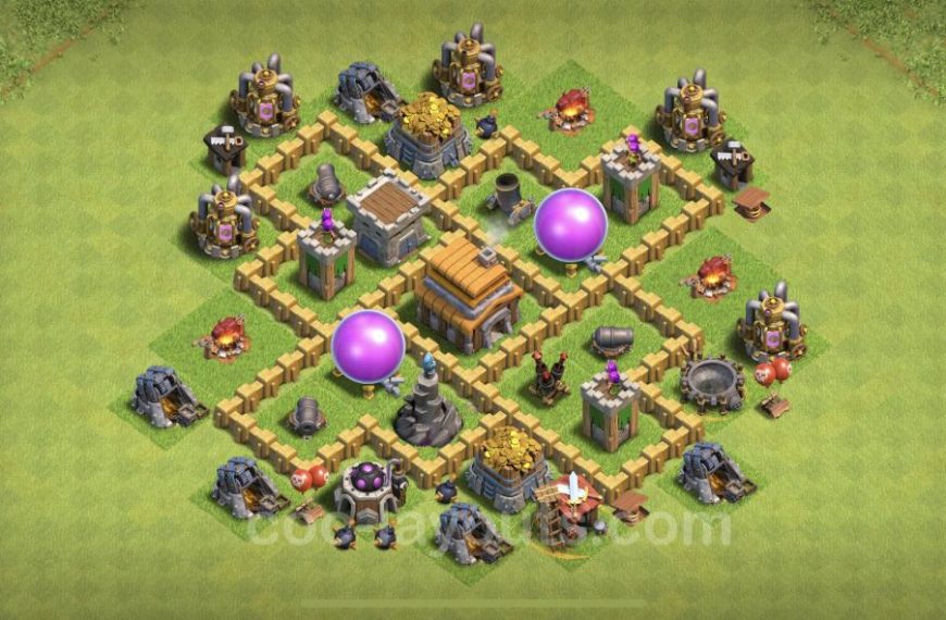 Coc base town hall level 5