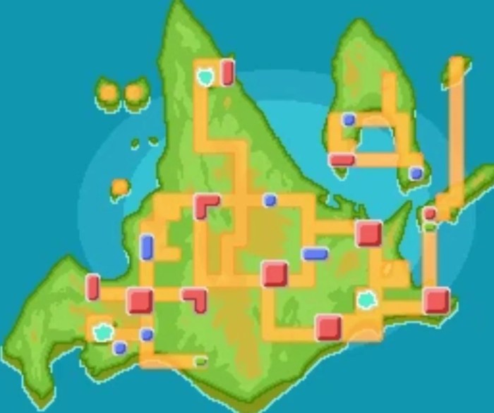 Diamond and pearl map