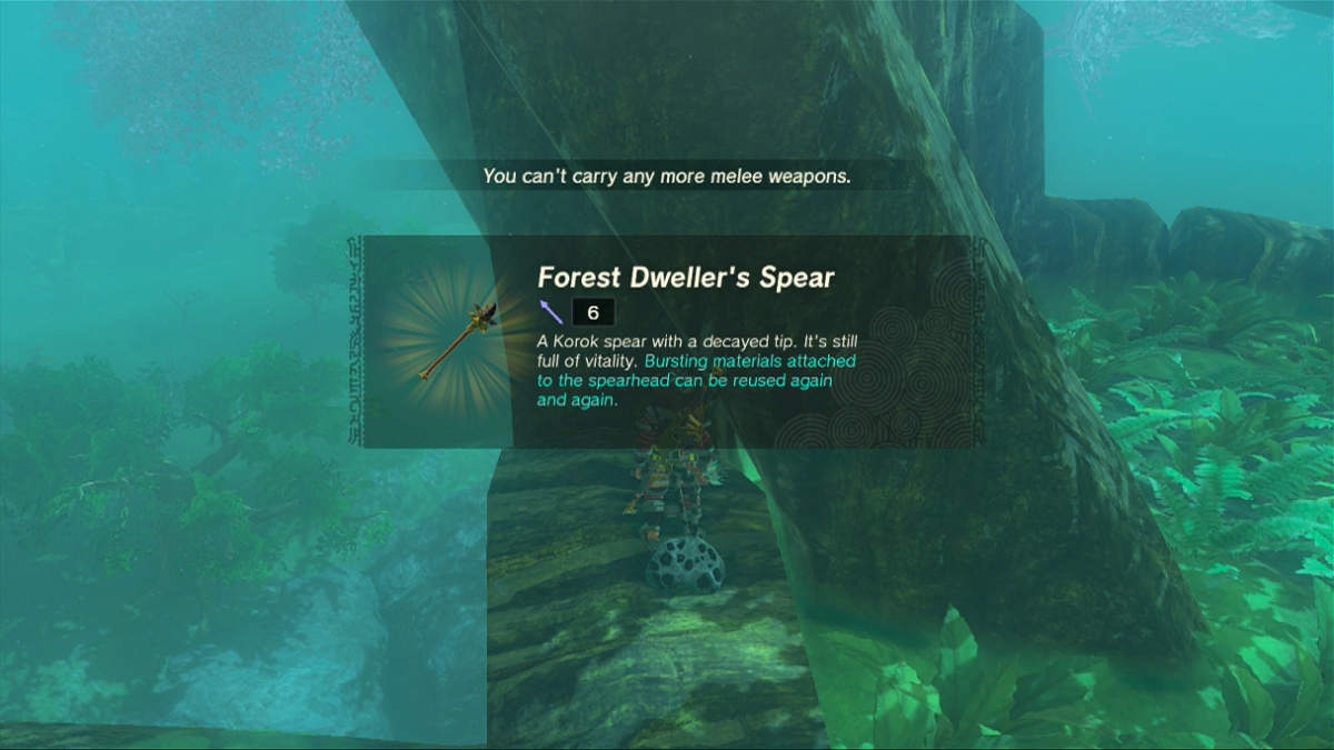 Forest dweller sword totk