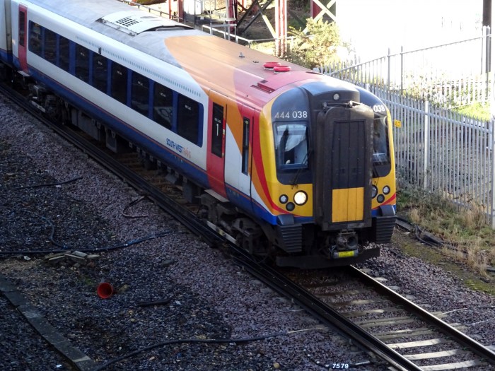 Train leaving the station