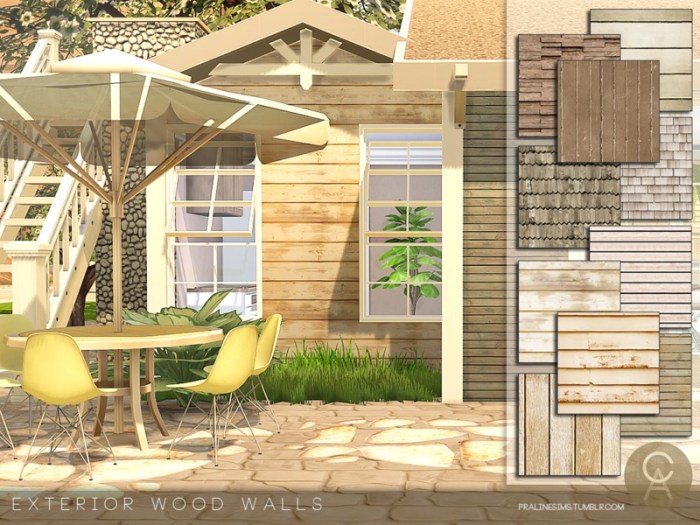 Sims 4 exterior walls cc