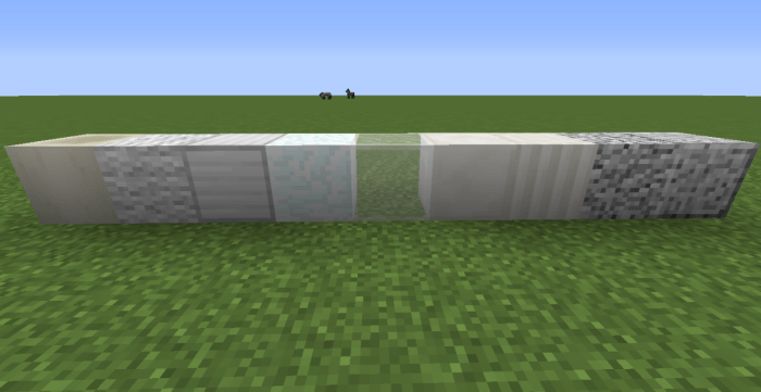 White blocks in minecraft