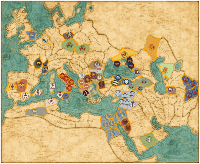 War total rome factions