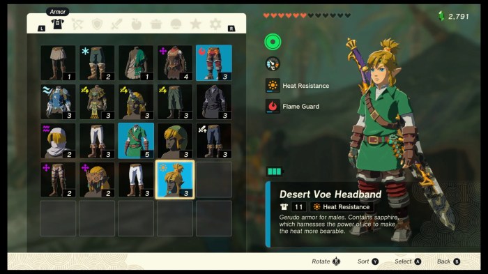 Heat resistance armor botw